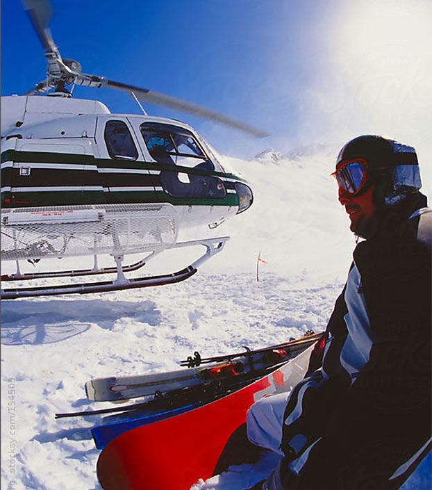 Heli skiing Jackson Hole
