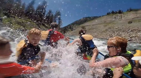 White water rafting on Snake River in Jackson WY
