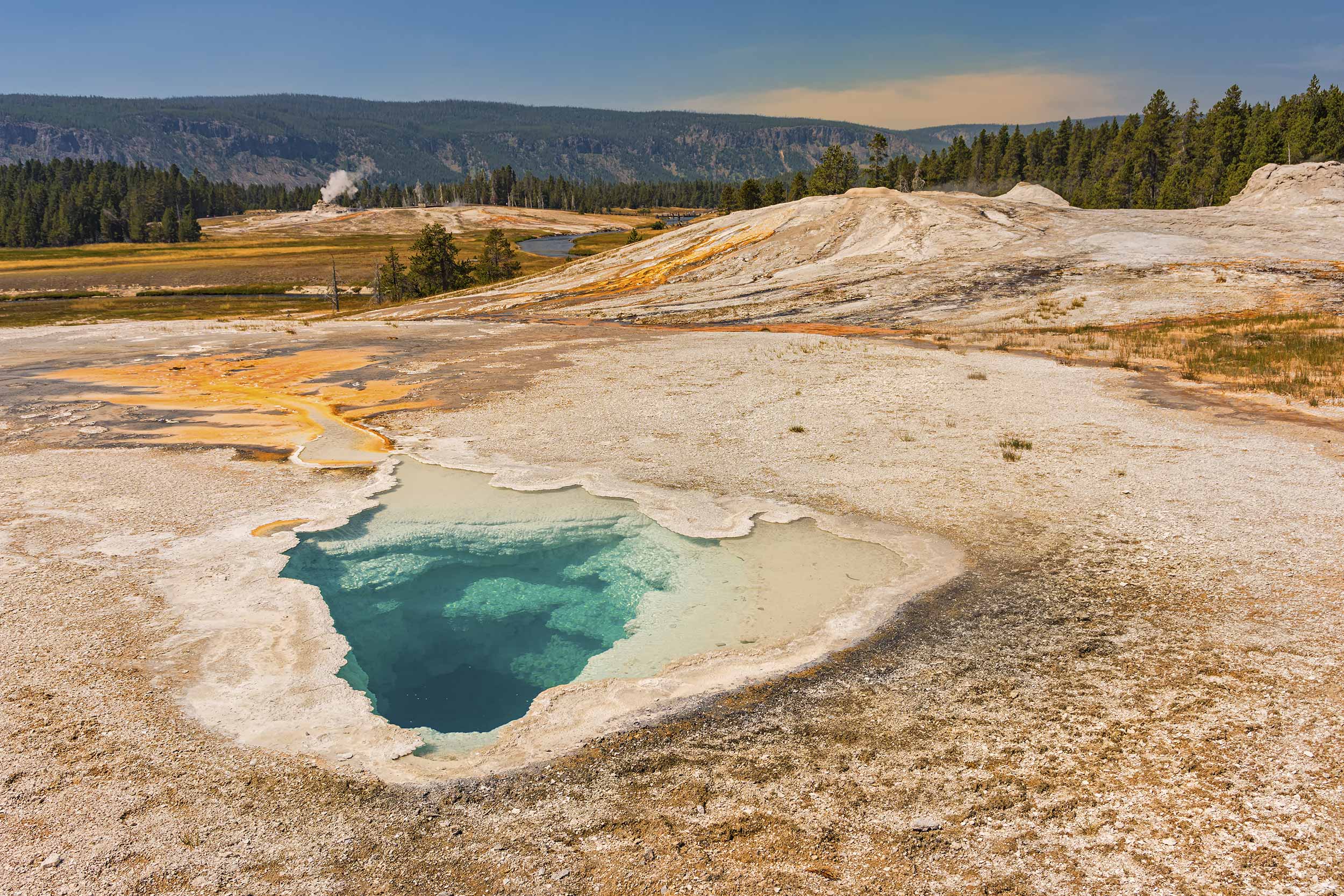 Celestine Pool Hot Springs Yellowstone National Park