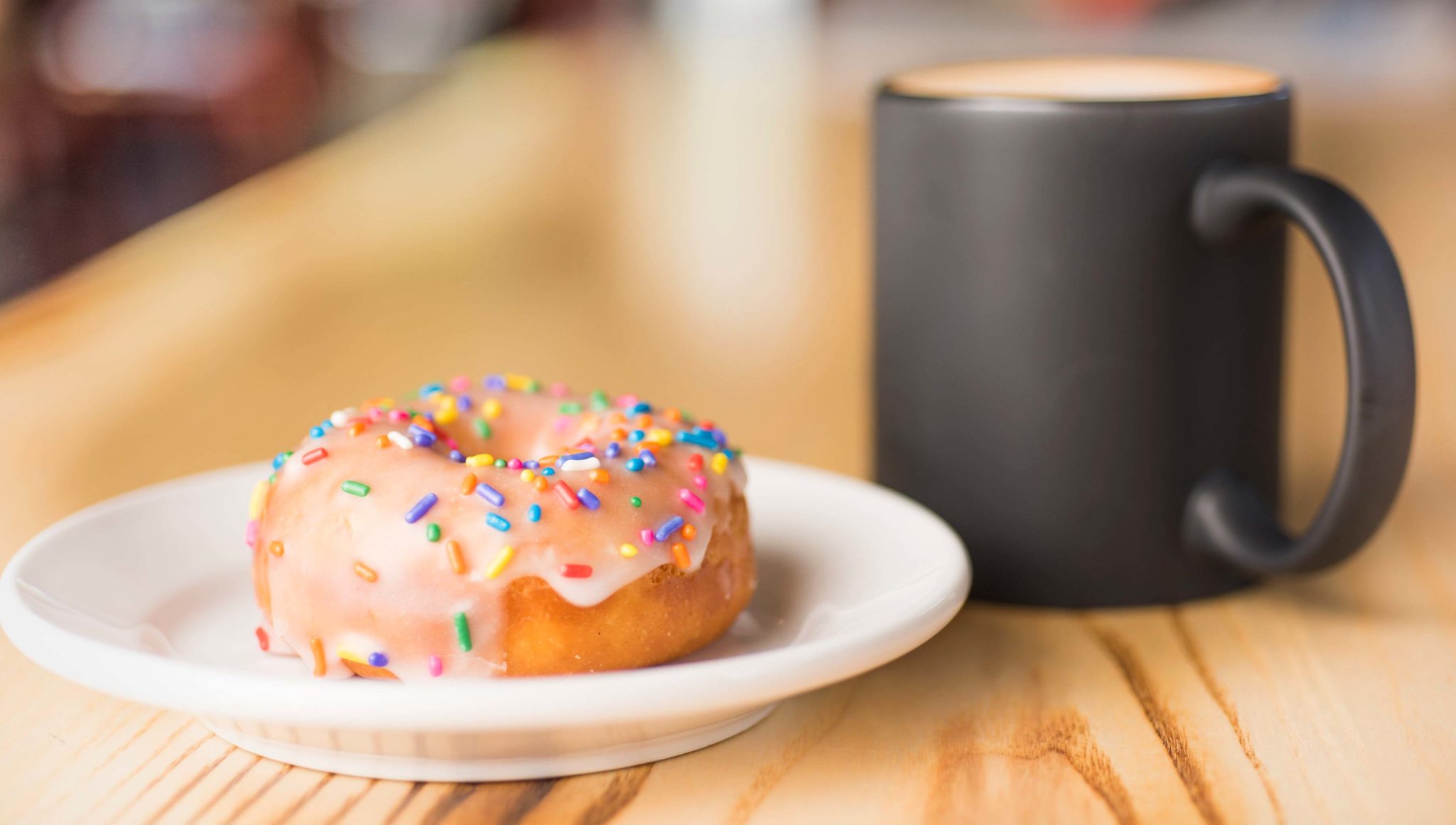 donut and coffee blender