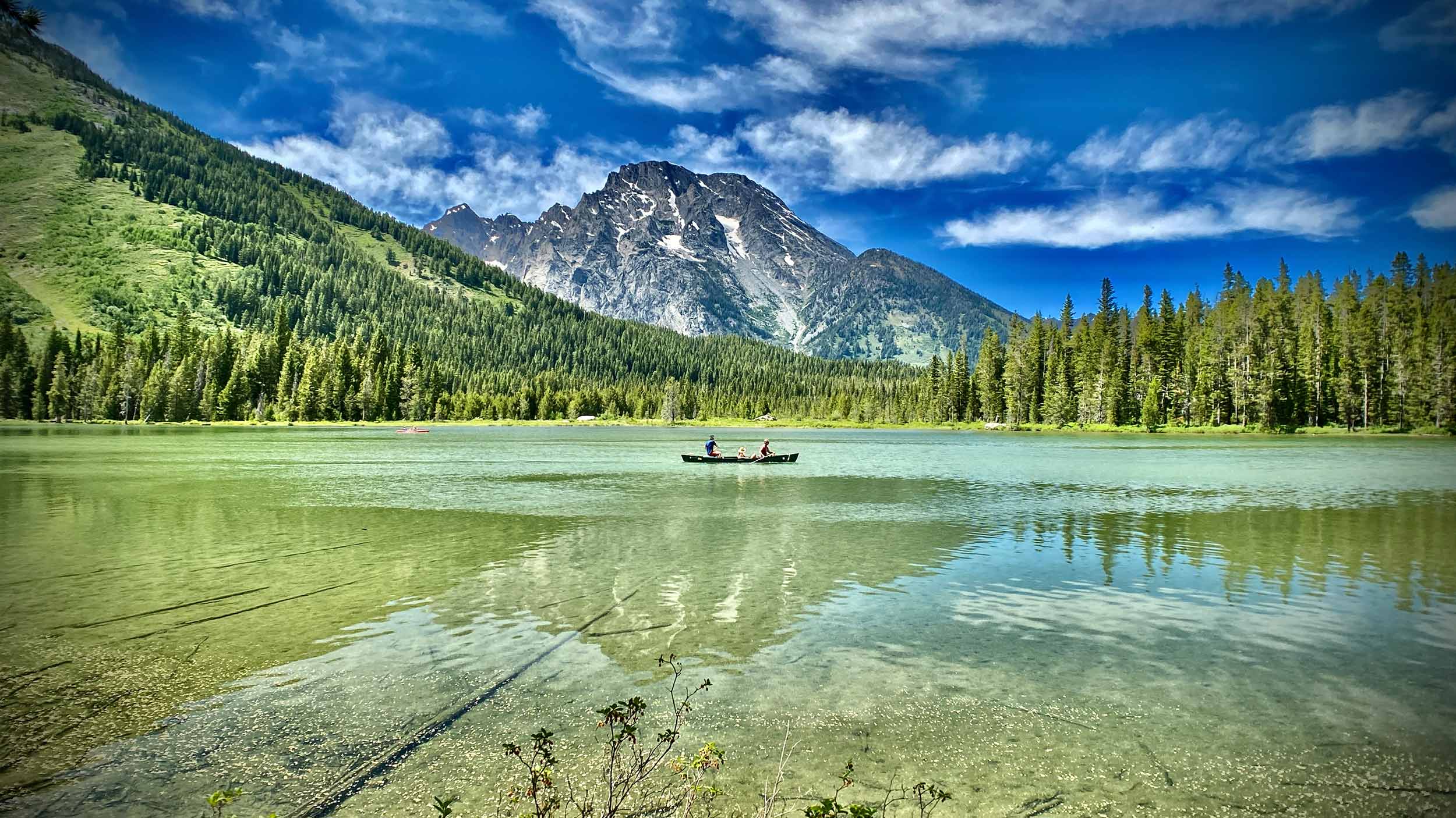 Canoe Ride On String Lake