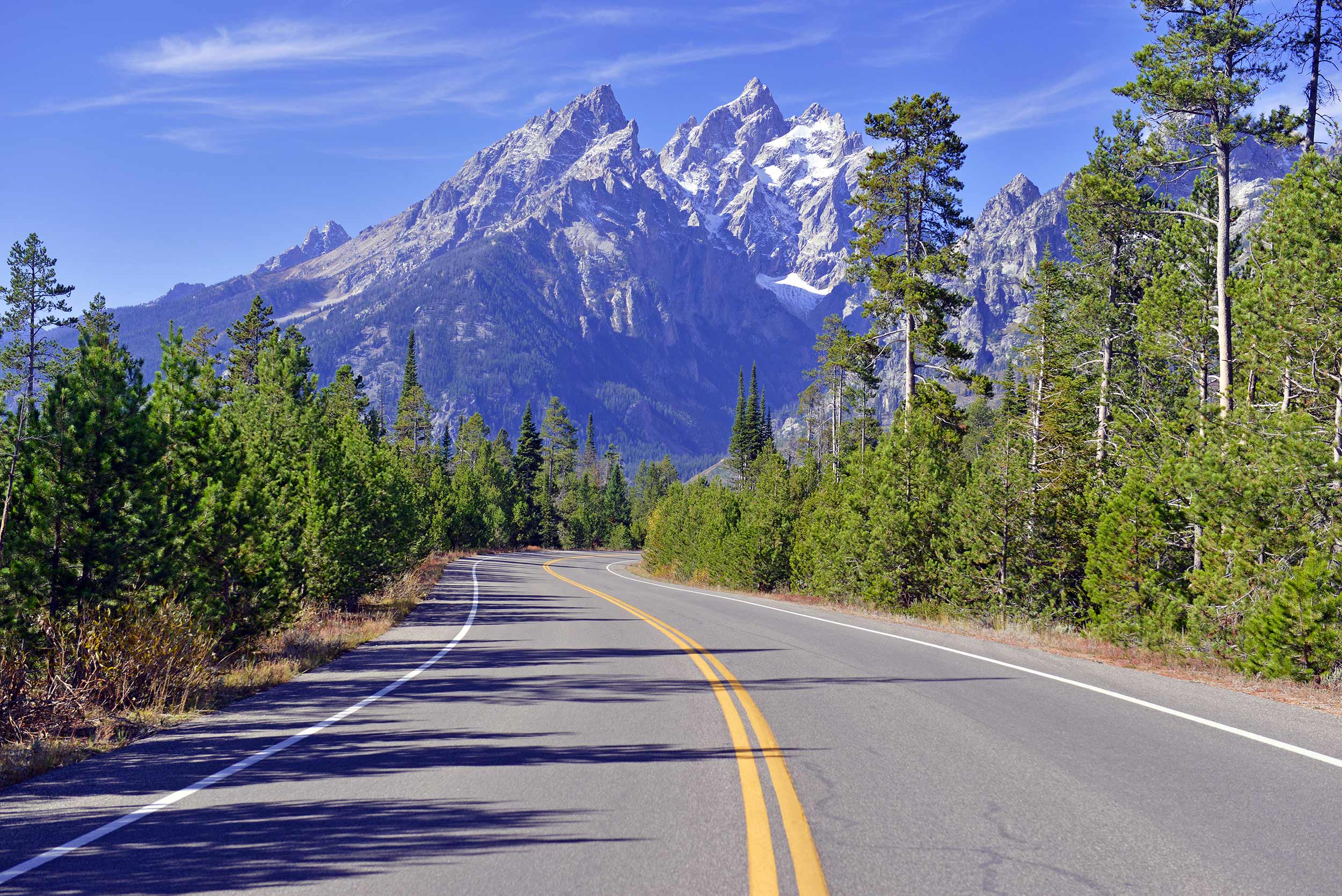 Driving In The Tetons