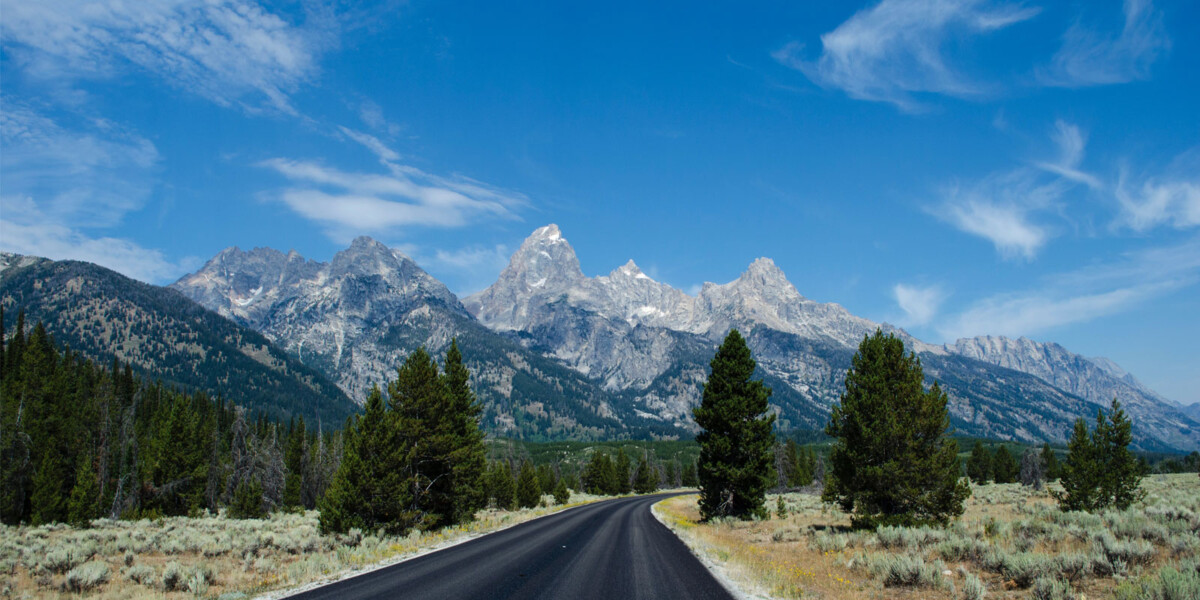 Road In Grand Teton National Park