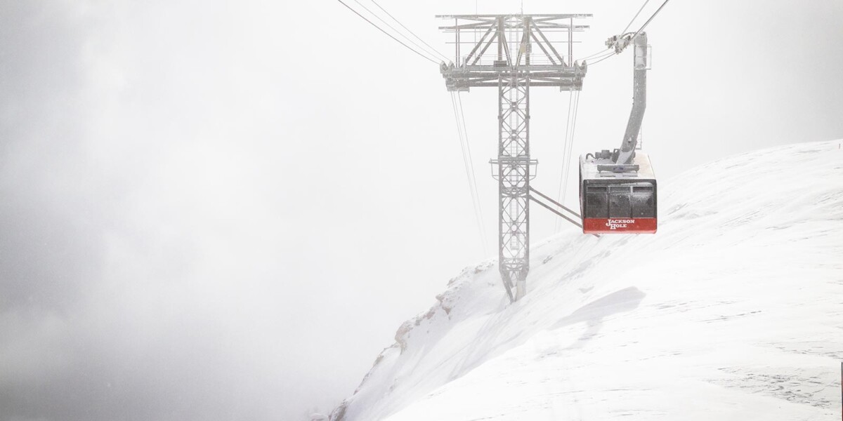 Jackson Hole Mountain Resort Tram In Winter