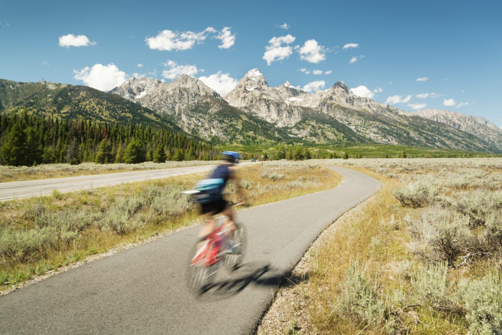 Biking in Jackson Hole WY Tetons
