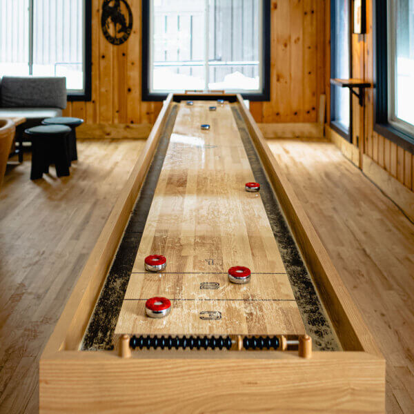 shuffle board table in the Triple M