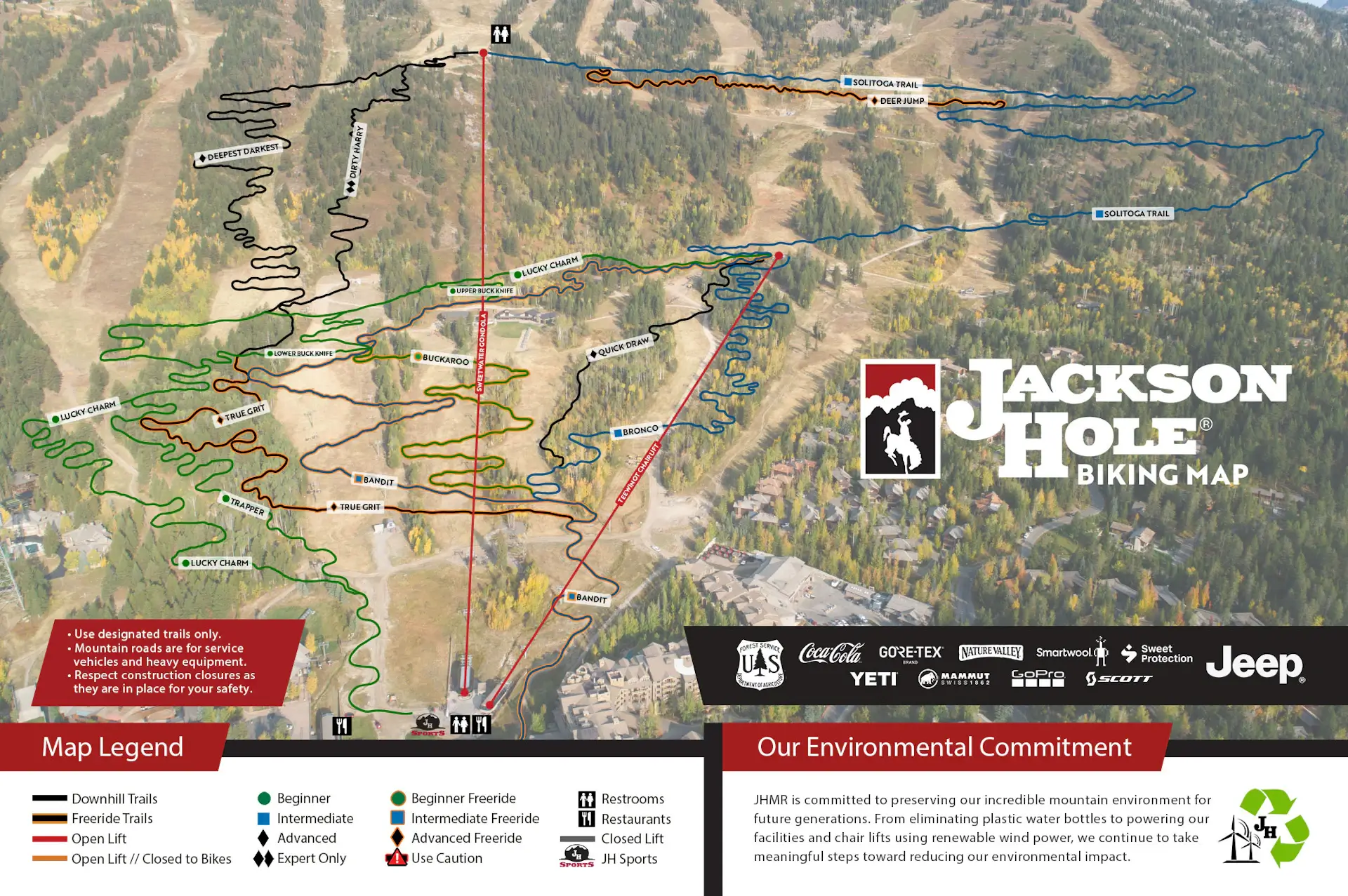 JHMR Bike Park Map